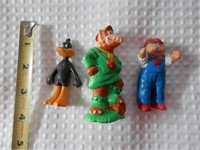 3 Fast Food Toys Alf Donald Duck
