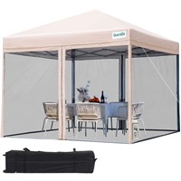 Quictent 8'x8' Pop up Canopy Tent with Netting, O