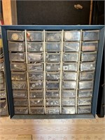45 Drawer Parts Cabinet full of Hardware
