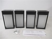 "Used" 4-Pk Naturally Solar Post Accent Lights
