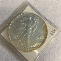 1989 US Silver Walking Liberty Dollar