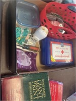 Box Bible table cloth first aid kit other