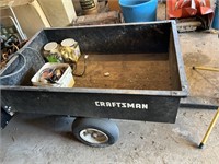 Craftsman Tow Behind Cart w/ wood bottom