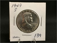 1949S Franklin Half Dollar