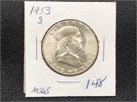 1953S Franklin Half Dollar