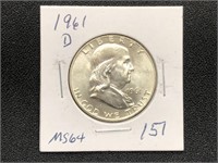 1961D Franklin Half Dollar