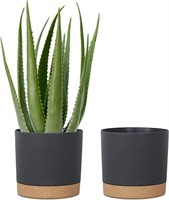 ULN - kubvici Plant Pots for Indoor Plants, 2 Pack