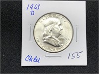 1963D Franklin Half Dollar