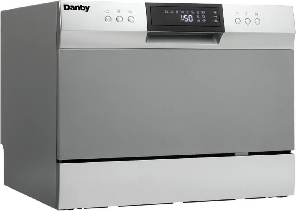 Danby Portable Countertop Dishwasher with 6 place