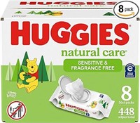 SEALED - Huggies Natural Care Sensitive Baby Wipes