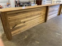 Approx. 16 1/2 ft. X 41 in. Wood counter -