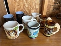 Assorted Mugs Lot - Owls, Astrology, Etc.