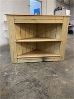 Wood corner cabinet