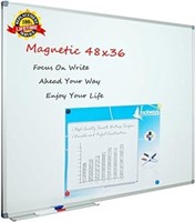 SEALED - Lockways White Board Dry Erase Board 48 x