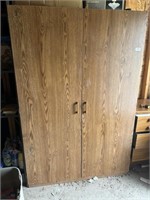 Wood Storage Cabinet - Without Contents