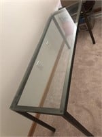 Glass/Iron Side Table
34”Long
18”Wide
28”Tall