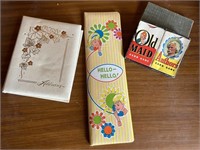 Vintage Address Books/ Playing Cards