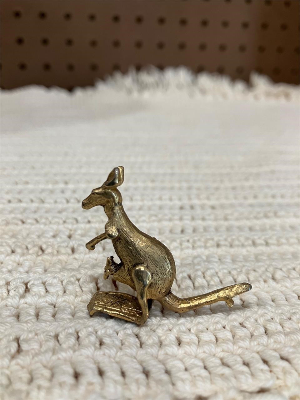 Mini  brass kangaroo