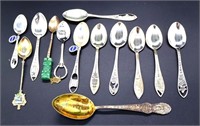 4.7oz sterling souvenir spoons