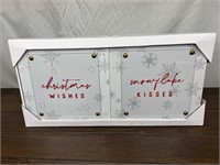 2 New Square Christmas Signs