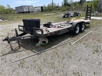 Extra Heavy Duty trailer 18 1/2 ft by 7 ft  pulls