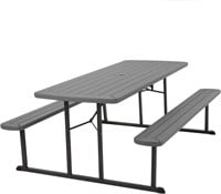 COSCO Outdoor 6ft. Folding Picnic Table  Dark Gray