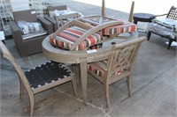 patio table & chairs  (outside)