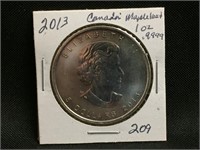 2013 Canada Silver $5 Maple Leaf