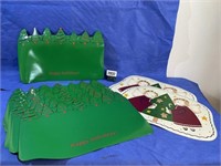 Plastic Placemats, Angels & Christmas Trees,