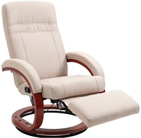 $299 Homcom beige manual reclining rocking chair