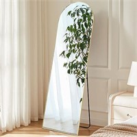 Sweetcrispy 59"x16" Arched Full Length Mirror Ful