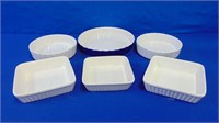 (6) Porcelain Baking Dishes