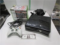 Xbox 360 council, controller and games