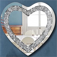 DMDFIRST Crystal Crush Diamond Heart Shaped Silve
