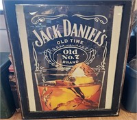 VTG large Framed Jack Daniels Sign