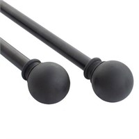 Deco Window 2-Pack Ball 5/8 in Curtain Rod, One S