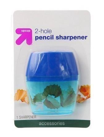 Pencil Sharpener 2 Hole 1ct (Blue) - up & up