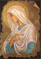 "Virgin Mary" 7,5”x5” Collectible Icon – Antanenka
