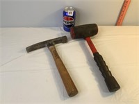 Stone Hammer & Craftsman Rubber Mallet