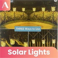 4 pk Outdoor Solar Pathway Lights