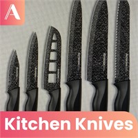 Set of 6 New Astercook Stainless Steel Knives