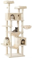 MSmask Cat Tree 76 inches, Tall Cat Tower with 3