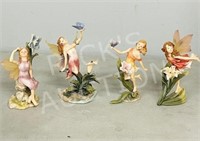 4 resin Fairy figurines