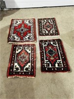 3 medium size wool rugs