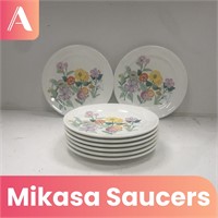 Mikasa Floral Saucer Set