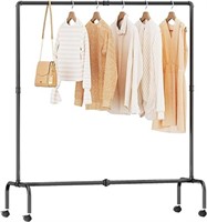 FANHAO Clothes Rack with Wheels, Heavy Duty Indust