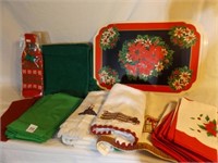 Christmas!! Cloth Napkin, Green Hand Towels,