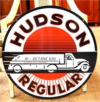 Porcelain double sided 24in Hudson Regular sign