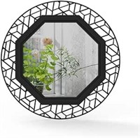 ULN - WONSTART 24" Circle Decorative Wall Mirror,
