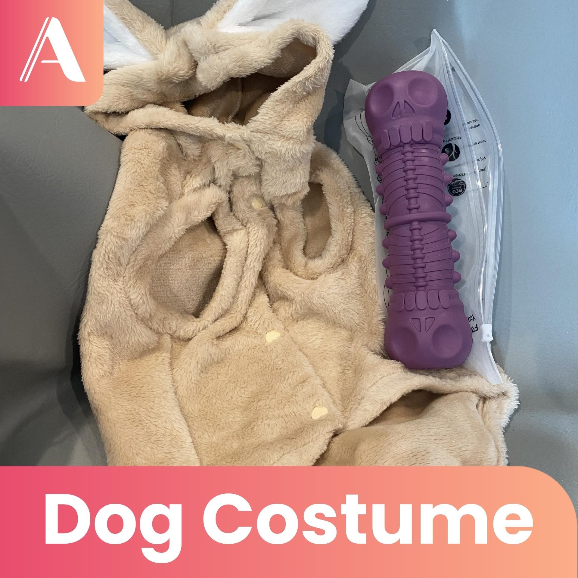 Rabbit Costume for Dogs and Dog Toy